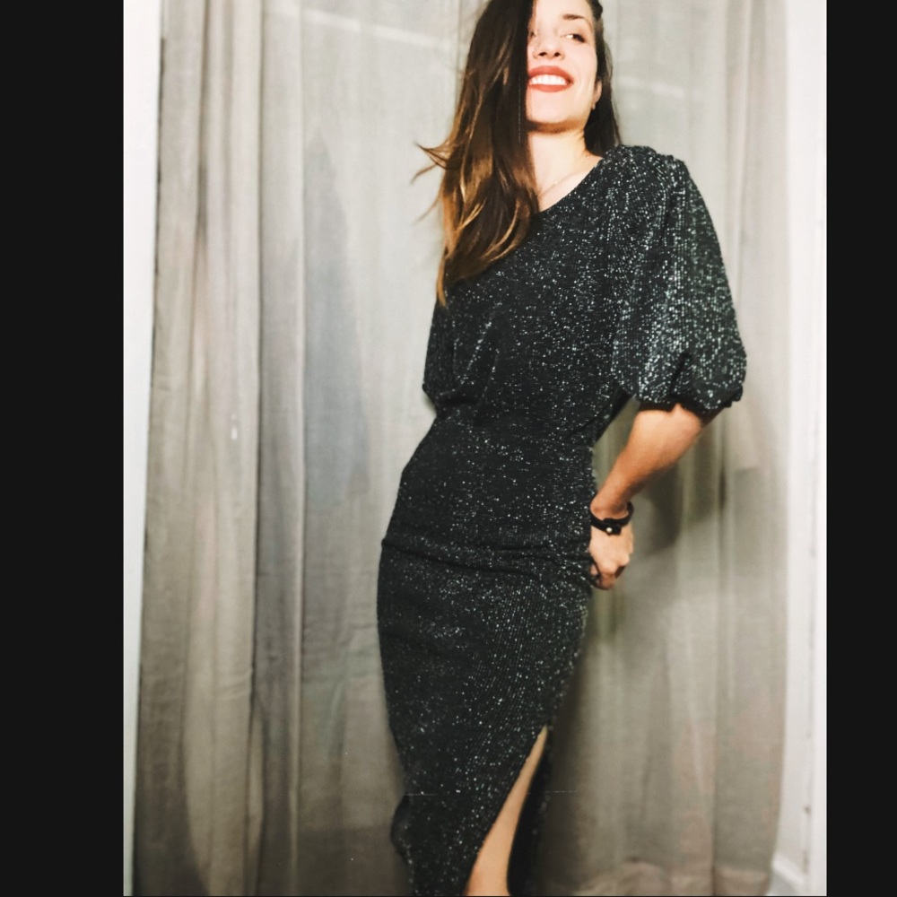 Sparkly top and skirt combination